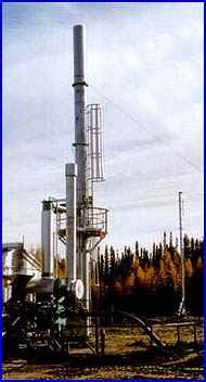 Still Column Incinerator and ESD Flare